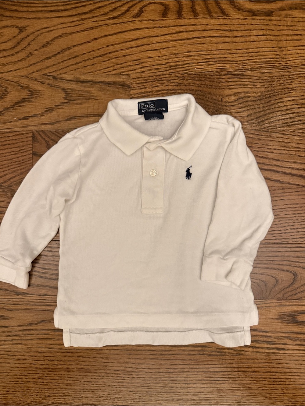 Polo by Ralph Lauren White Long-Sleeve Polo Top for Kids